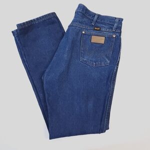 Wrangler Jeans 13MWZ Dark Wash Retro Cowboy Cut Jeans Mens Size 38x35